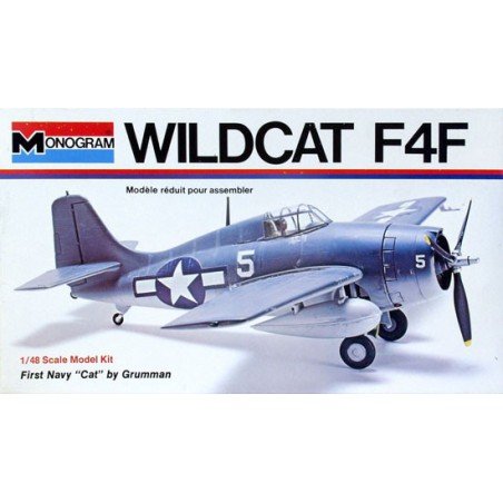Maquette d'avion en plastique Wildcat F4F1/48