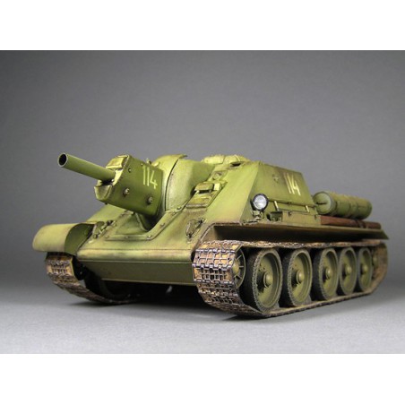 Maquette de Char en plastique SU-122 Mid P. + Intérieur 1/35