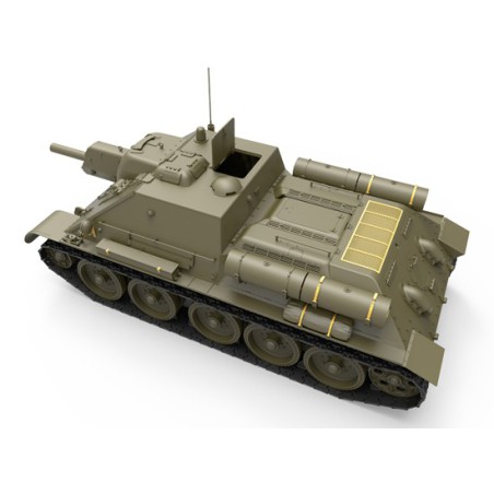 Maquette de Char en plastique SU-122 Mid P. + Intérieur 1/35