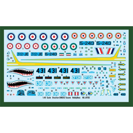 Brasilianer EMB312 Tucano 1/48 Plastikebene Modell | Scientific-MHD