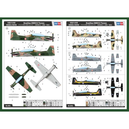 Brasilianer EMB312 Tucano 1/48 Plastikebene Modell | Scientific-MHD