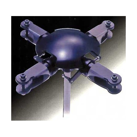 Accessoire pour hélicoptère radiocommandé TETE ROTOR QUADRIPALES 10/15cc