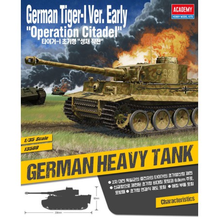 Tiger I betrieben Plastiktankmodell. Zitadelle 1/35 | Scientific-MHD