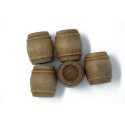 Wooden barrel fitting 15x17mm (5pcs) | Scientific-MHD