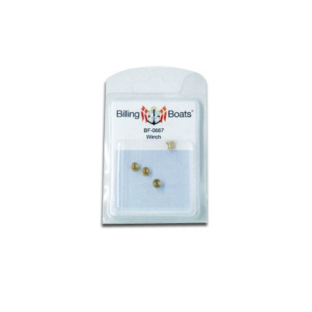 Accastillage de bateau Treuil en laiton 6x4,8mm (4pcs)