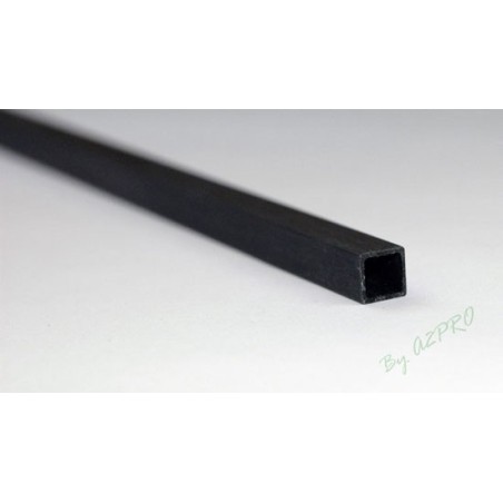 Kohlenstoffmaterial Quadrat/Quadratröhre 8,5/10 mm 1 Meter lang | Scientific-MHD