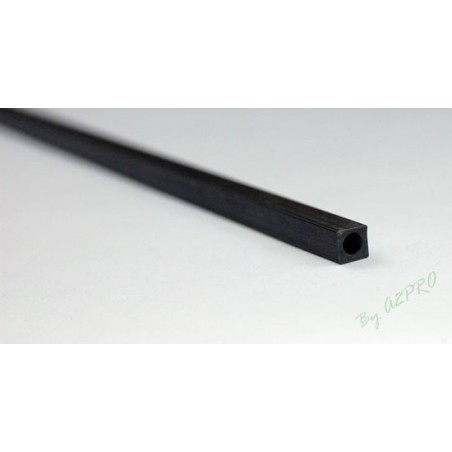 Matériau en carbone Tube carré/rond 1,7/1,0mm 1 mètre de long