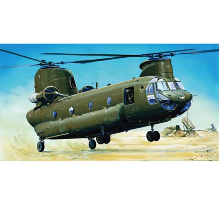 Maquette d'hélicoptère en plastique CH-47D CHINOOK