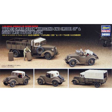 Maquette de camion en plastique KUROGANE 4WD + ISUZU TX40 1/48