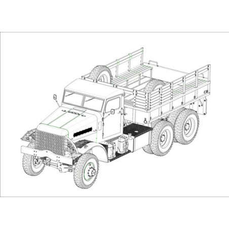 US -Plastiktankmodell 666 Hartes Top 1/35 Frachtfracht | Scientific-MHD