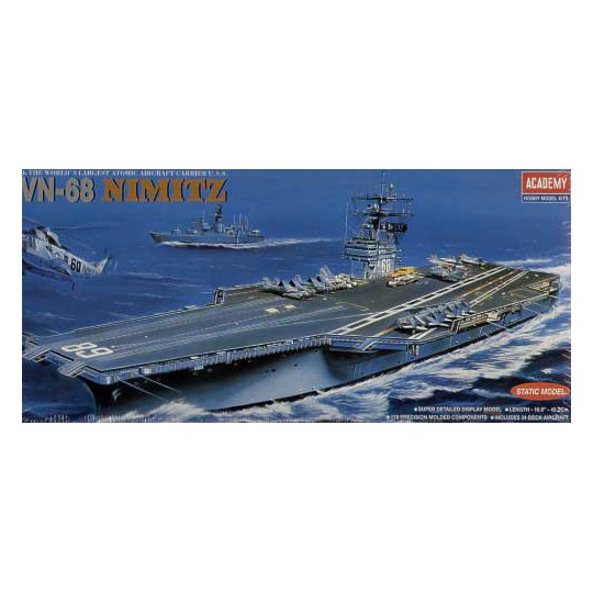 Maquette de Bateau en plastique USS NIMITZ1/800
