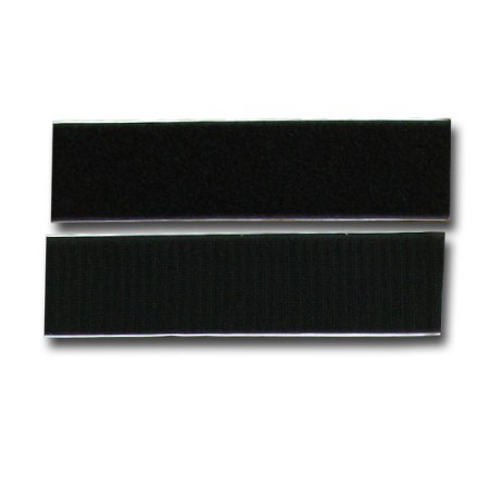 Accessoire embarqué Velcro autocollant noir 50mm x 20cm