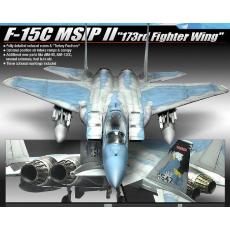 Maquette d'avion en plastique F-15C MSIP II 1/72