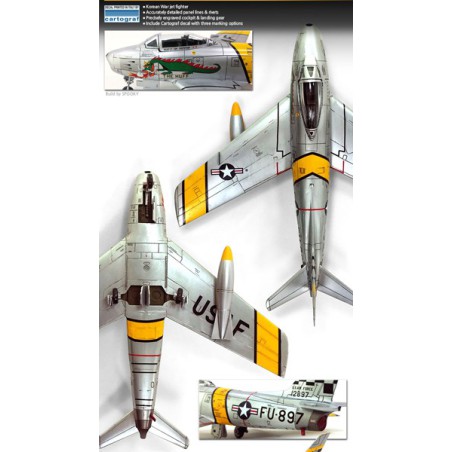 Maquette d'avion en plastique F-86F Sabre Korean war 1/72