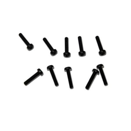 Black nylon screw screws M3x15 (10 pcs) | Scientific-MHD