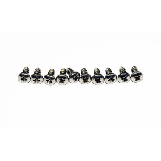 Visserie Vis Tole Inox Tête Bombée Pozi M2.9x9.5 (10 pcs) Visserie Vis Tole Inox Tête Bombée Pozi M2.9x9.5 (10 pcs)