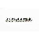 Visserie screw tole stainless steel Fullated head pozi M2.2x6.5 (10 pcs) | Scientific-MHD