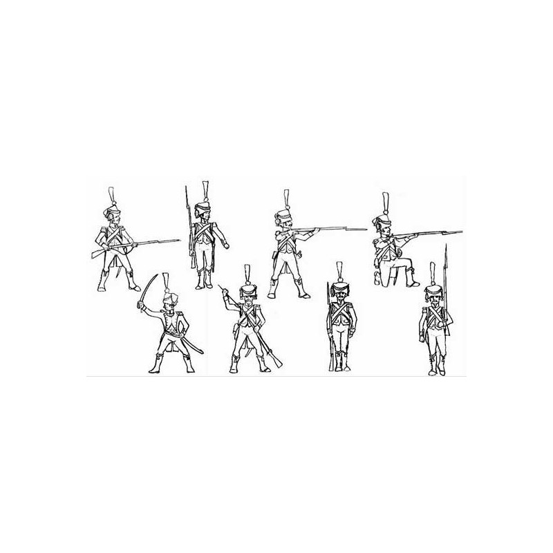 Figurine Voltigeurs Français 1/72