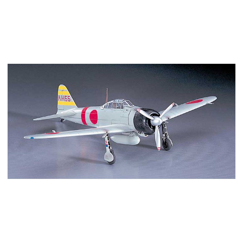 Maquette d'avion en plastique A6M2 ZERO FIGHTER Type21 1/72