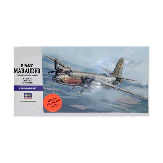 Maquette d'avion en plastique B-26B/C Marauder (E26) 1/72 Maquette d'avion en plastique B-26B/C Marauder (E26) 1/72