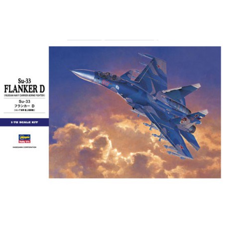 Maquette d'avion en plastique Su-33 FLANKER D 1/72