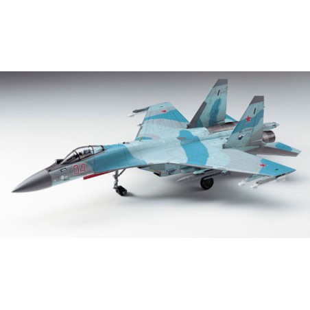 Maquette d'avion en plastique Su-35S Flanker 1/72