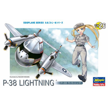 P-38 EGG plane plastic plane model | Scientific-MHD