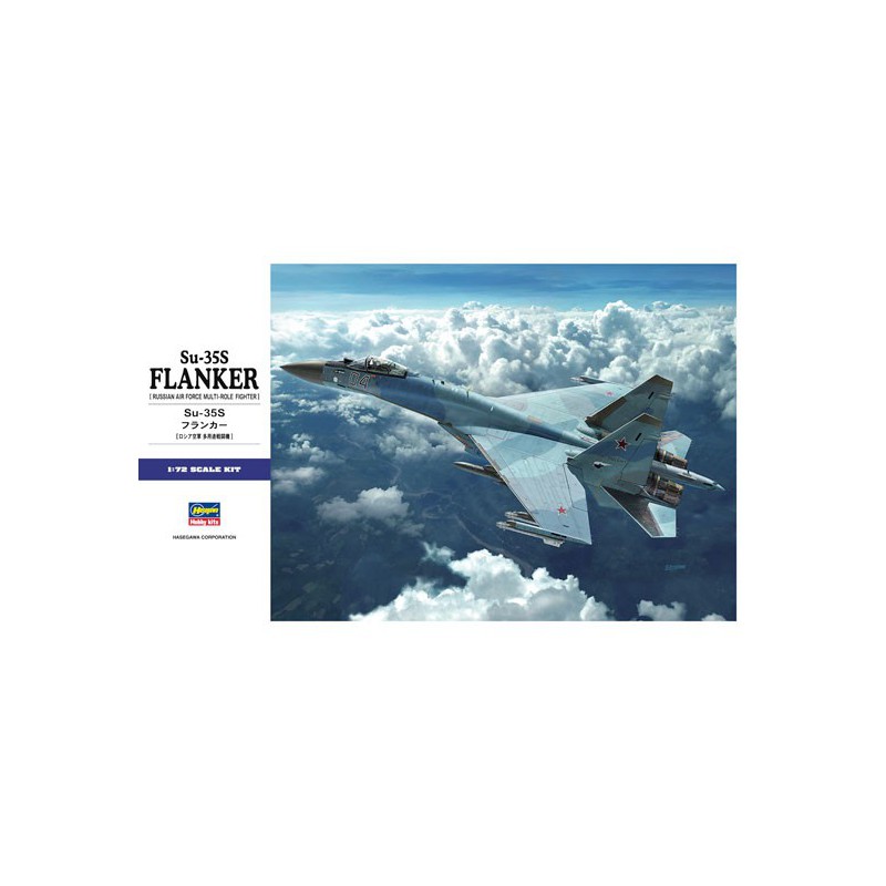 Maquette d'avion en plastique Su-35S Flanker 1/72