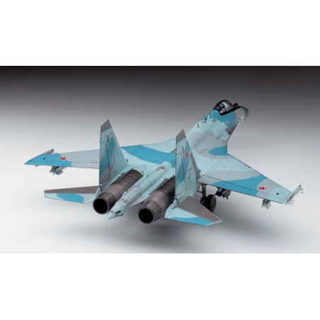 Maquette d'avion en plastique Su-35S Flanker 1/72