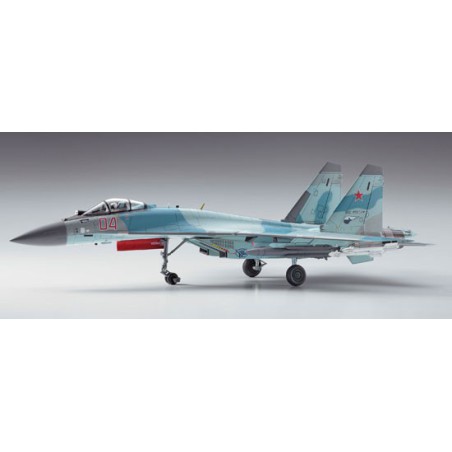 Maquette d'avion en plastique Su-35S Flanker 1/72