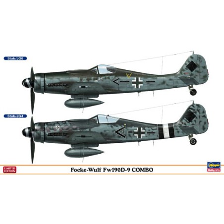 Maquette d'avion en plastique Fw190D-9 COMBO 1/72