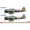 Maquette d'avion en plastique A6M2b ZERO PEARL HARBOR COMBO