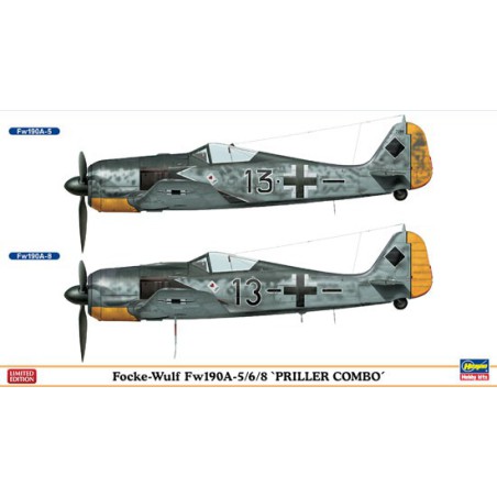 Maquette d'avion en plastique Combo Fw190A-5/6/8 PRILLER1/72