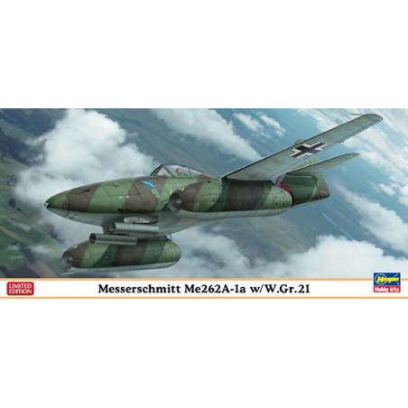 Maquette d'avion en plastique Me262A-1a w/W.Gr.211/72