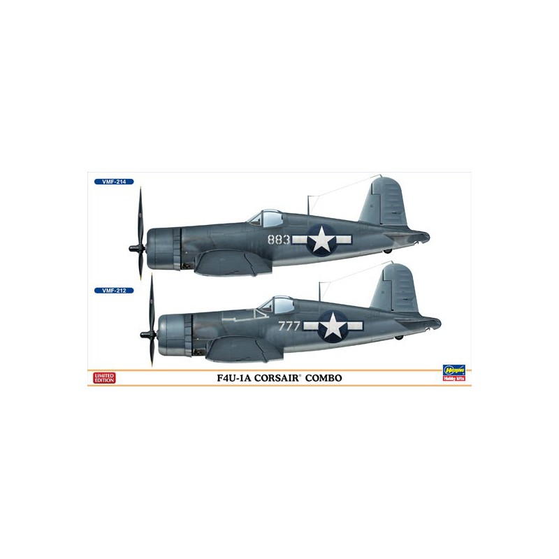 Maquette d'avion en plastique Combo Corsair F4U-1A 1/72