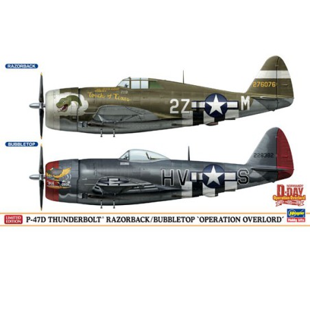Maquette d'avion en plastique Combo P-47D Overlord 1/72