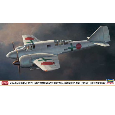 Plastic plane model Ki46 Dinah Green Cross 1/72 | Scientific-MHD