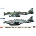 Maquette d'avion en plastique Me 262V056 & Me 262B 1/72