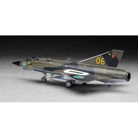 Maquette d'avion en plastique PT41 J35F/J DRAKEN 1/48