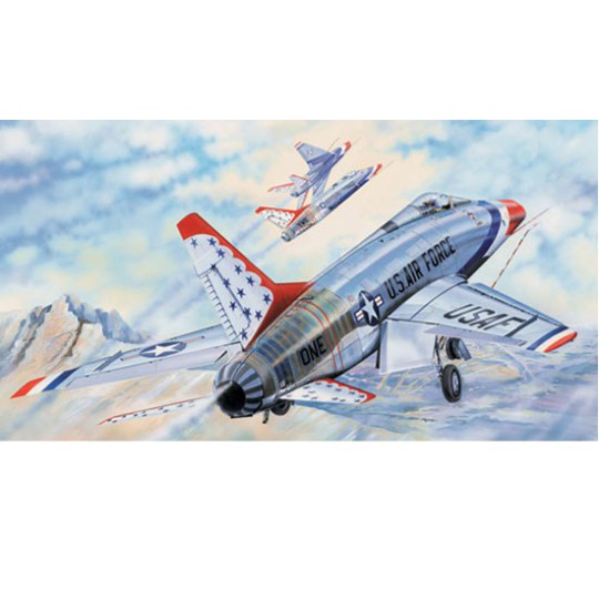 Maquette d'avion en plastique F-100D THUNDERBIRDS Maquette d'avion en plastique F-100D THUNDERBIRDS