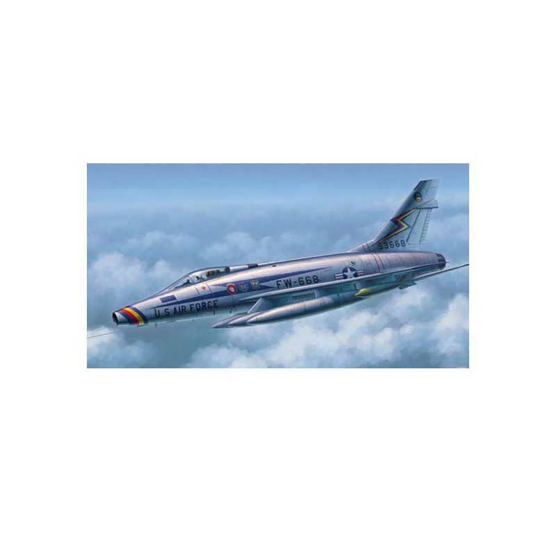 Maquette d'avion en plastique F-100D SUPER SABRE