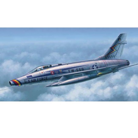 Maquette d'avion en plastique F-100D SUPER SABRE