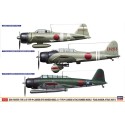 Zero Fighter plastic plane model type 21 & Type 99 Carrier Dive-Bomber Model 11 & Type 97 Carrier Attack-Bomber Model 3 1/48 | S