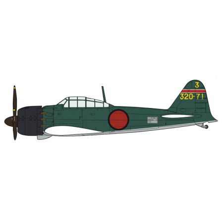 Maquette d'avion en plastique A6M5a Zero fighter type 52 1/32