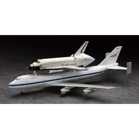 Plastikflugzeugmodell Space Shuttle & Boeing 1/200 | Scientific-MHD