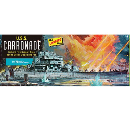 Maquette de Bateau en plastique USS Carronade 1/166