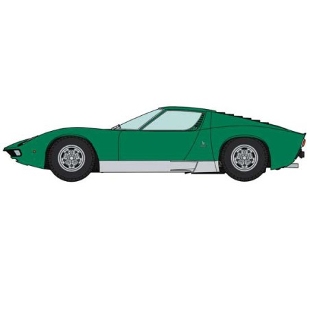 Lammplastikmodell. Miura P400 1/24 | Scientific-MHD