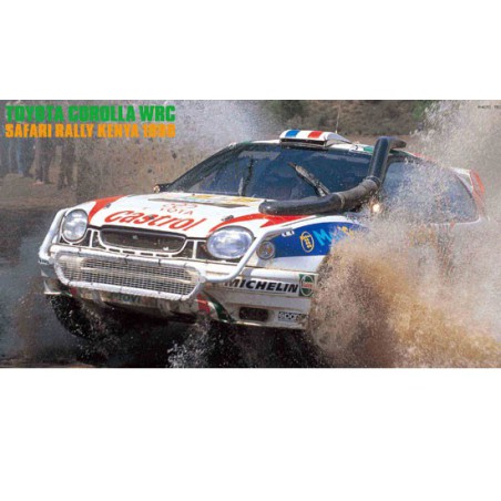 Maquette de voiture en plastique TOYOTA COROLLA WRC SAFARI RALLY KENYA 1998 1/24