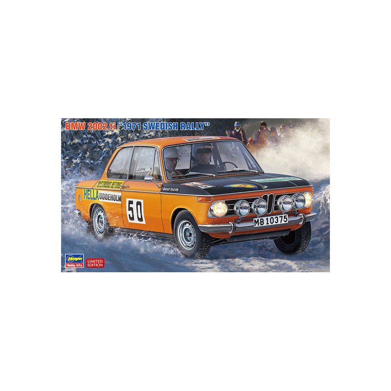 Maquette de voiture en plastique BMW 2002 ti SWEDISH Rally