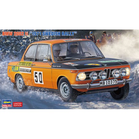 Maquette de voiture en plastique BMW 2002 ti SWEDISH Rally